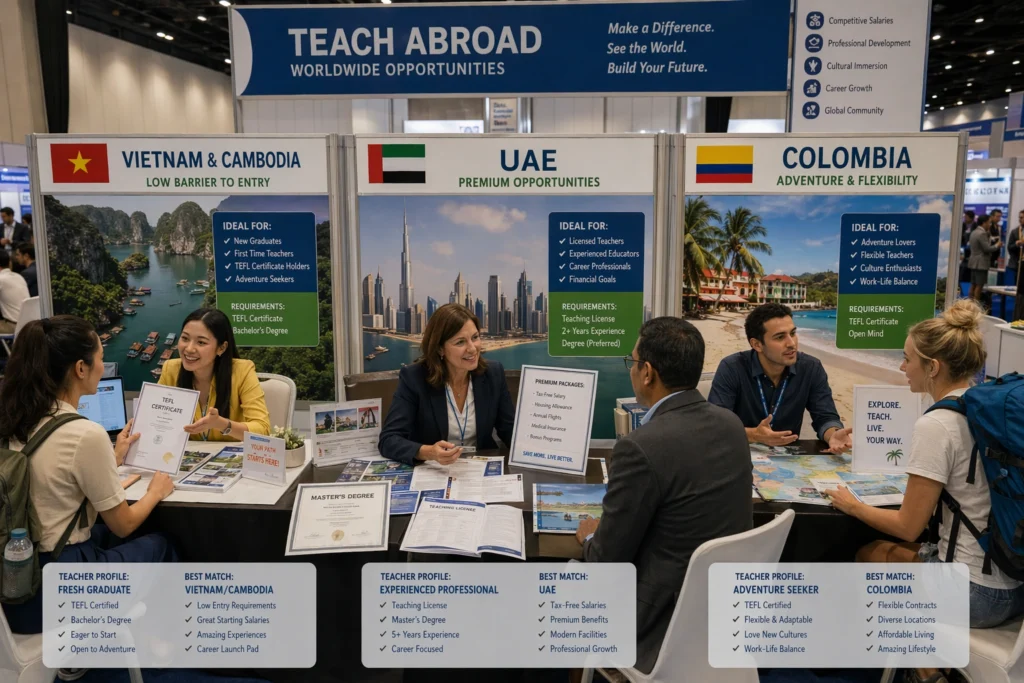 Popular Destinations by Teacher Type